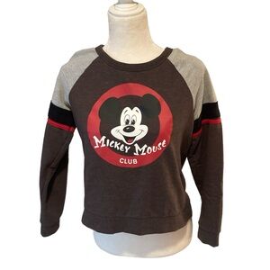 Authentic Disney Parks Mickey Mouse Club Crewneck Sweatshirt Women Small